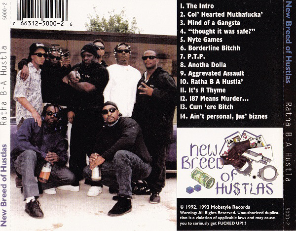 Ratha B-A Hustla by New Breed Of Hustlas (CD 1992 Mobstyle Records